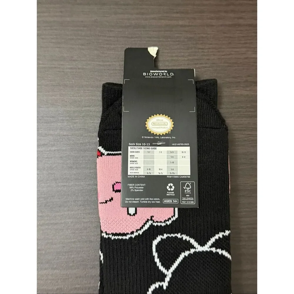 Nintendo Kirby Stars Allover Print Crew Socks